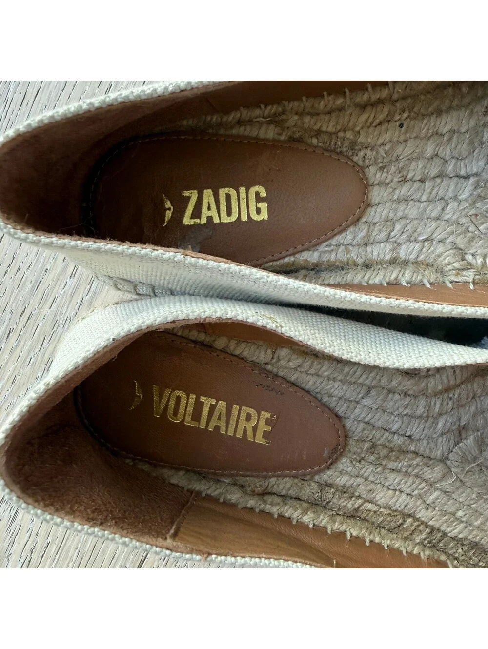 Zadig & Voltaire Women's Angel Wings Canvas Espadrilles Size 40
